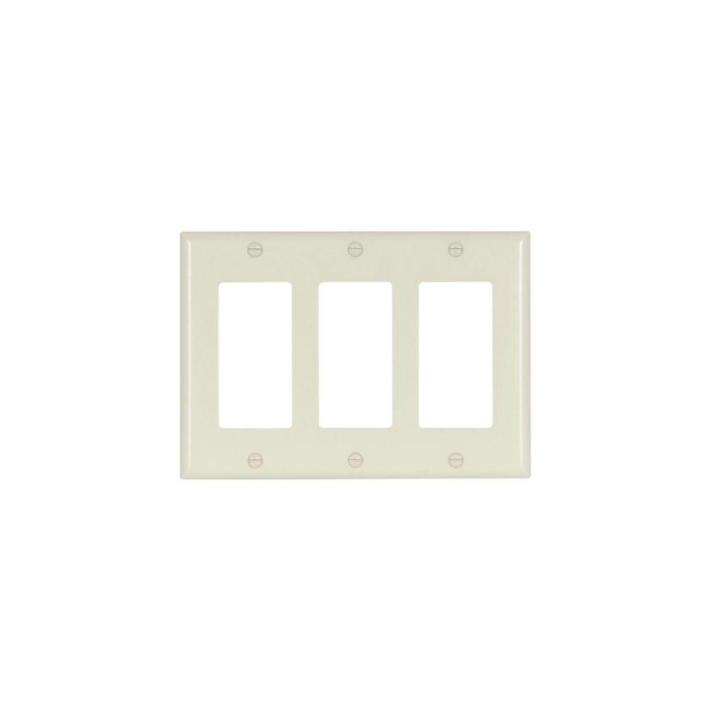 Wallplate 3G Decorator Thermoset Std AL