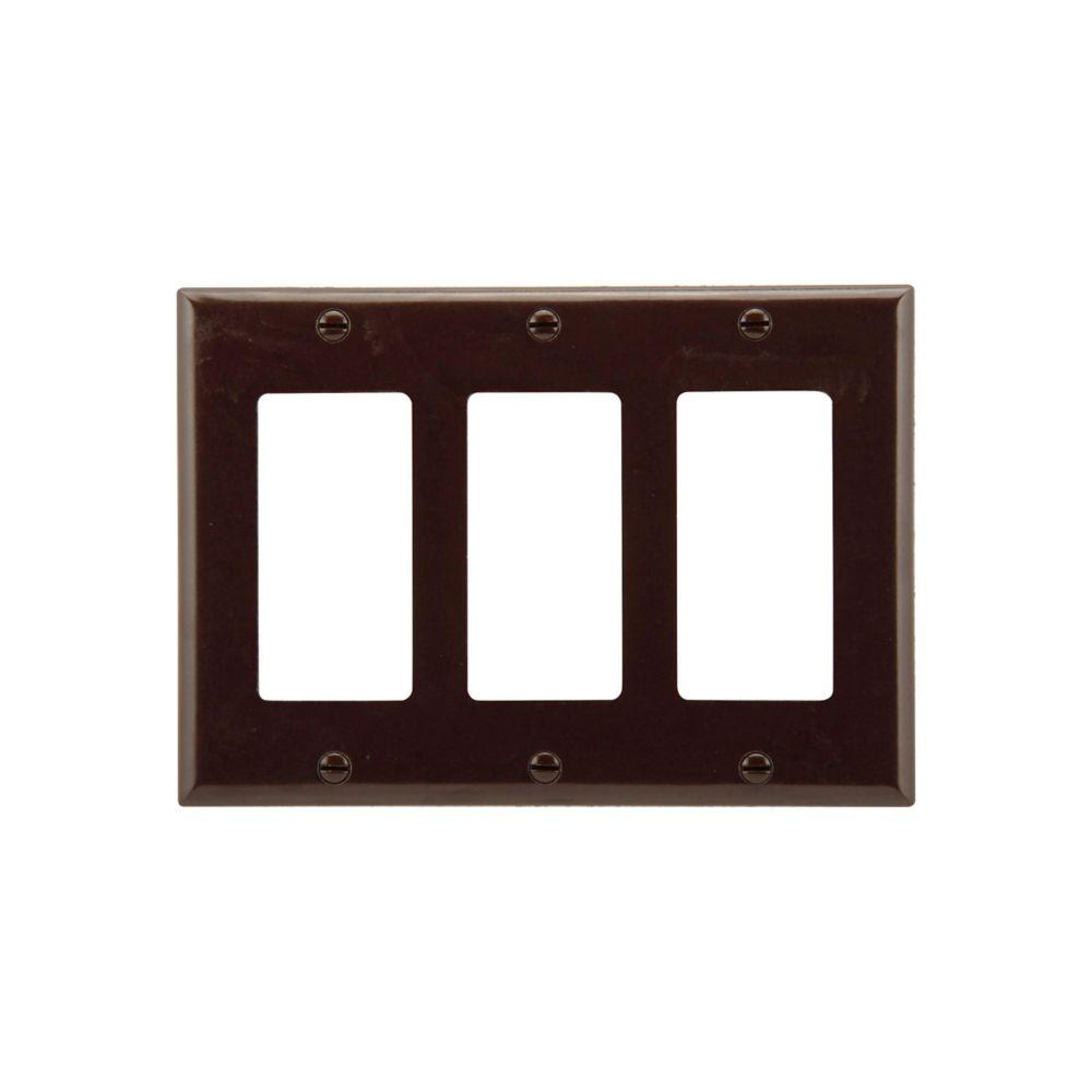 Wallplate 3G Decorator Thermoset Std BR