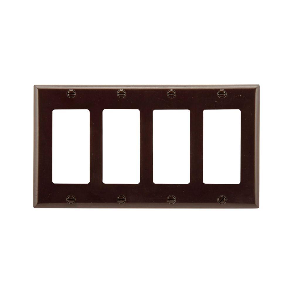 Wallplate 4G Decorator Thermoset Std BR