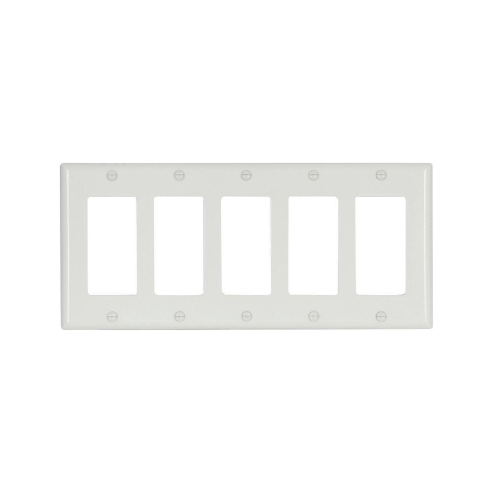 Wallplate 5G Decorator Thermoset Std WH