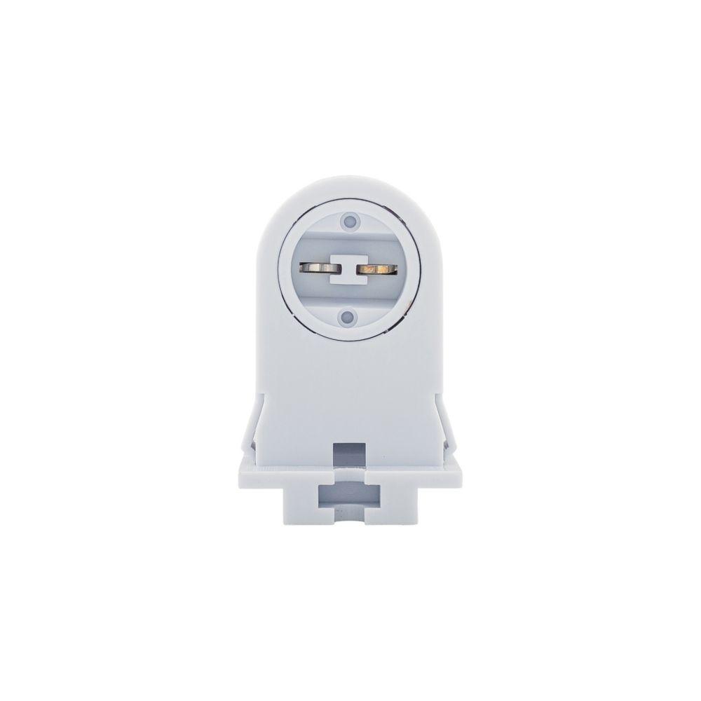 Lampholder FL Dbl Contact Stationary WH