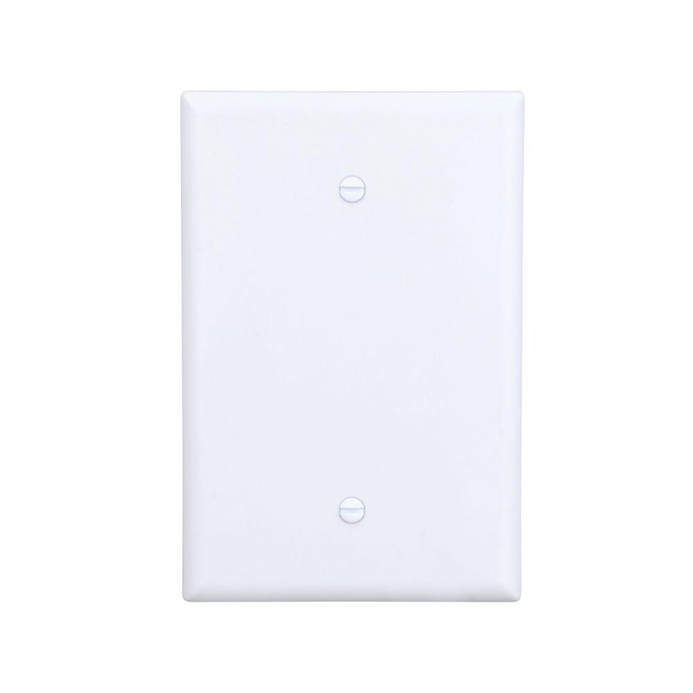 Wlplt 1G Blank Box Mnt Thermoset Ovr WH