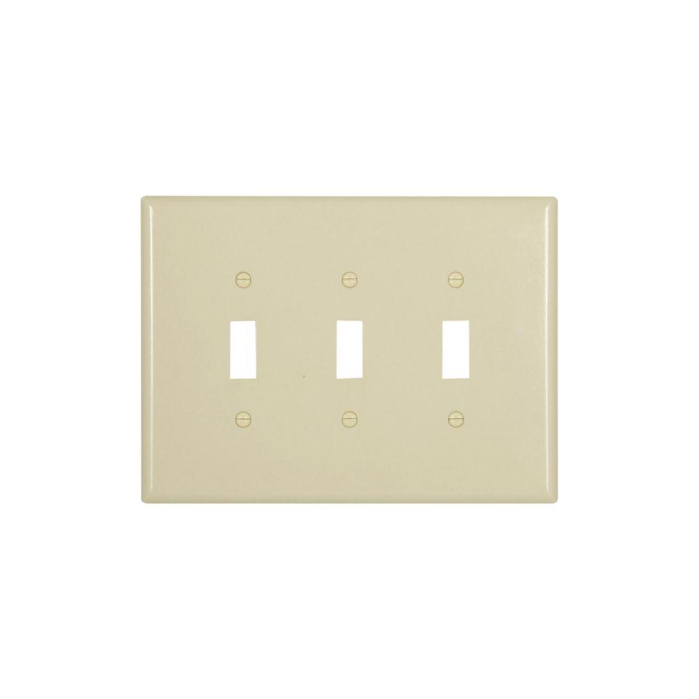 Wallplate 3G Toggle Thermoset Ovr IV
