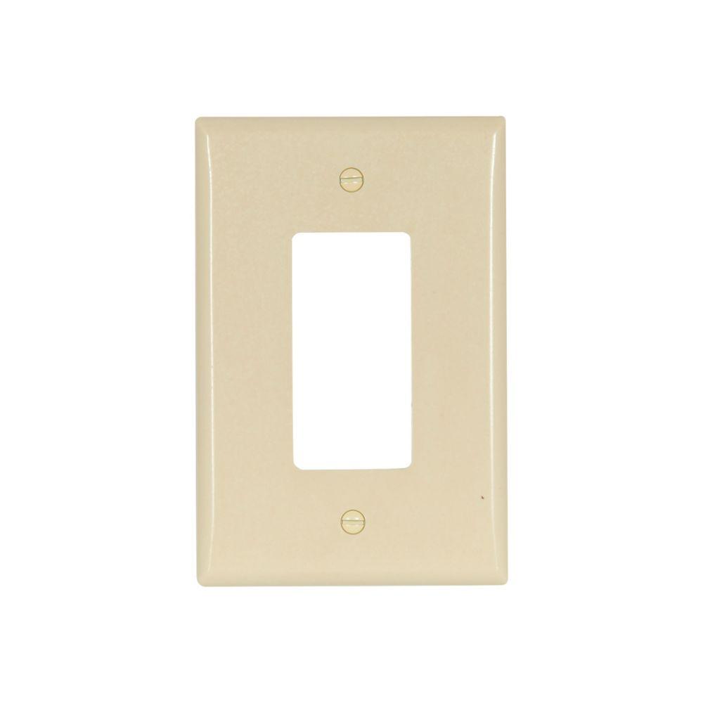 Wallplate 1G Decorator Thermoset Ovr IV