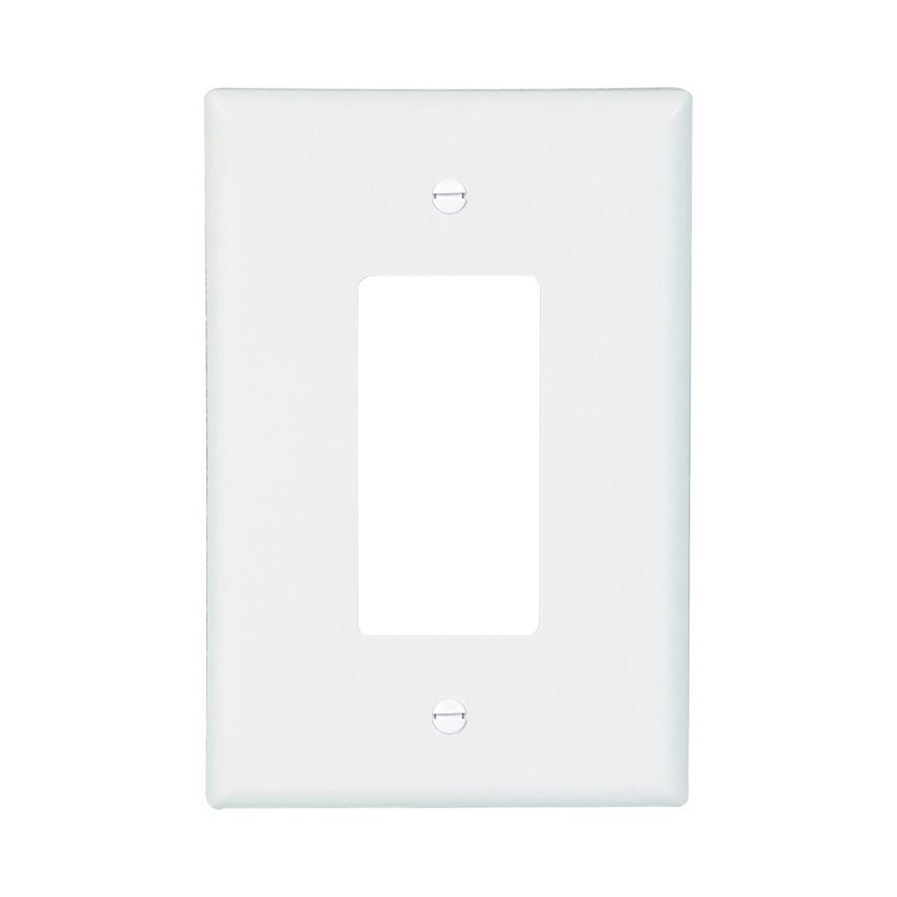 Wallplate 1G Decorator Thermoset Ovr WH