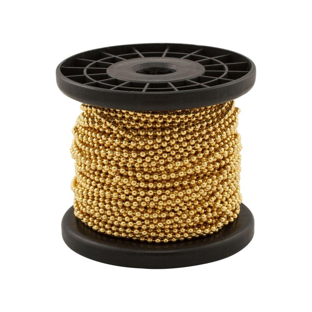 Ball Chain #6 100&#39; Spool Brass