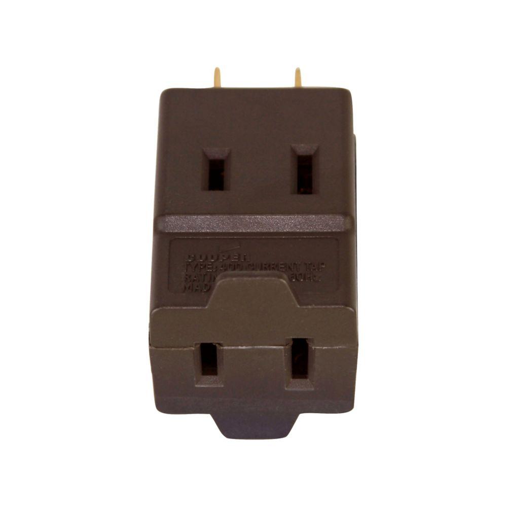 Cube Tap 3 Outlet 15A 125V Non-Pol BR