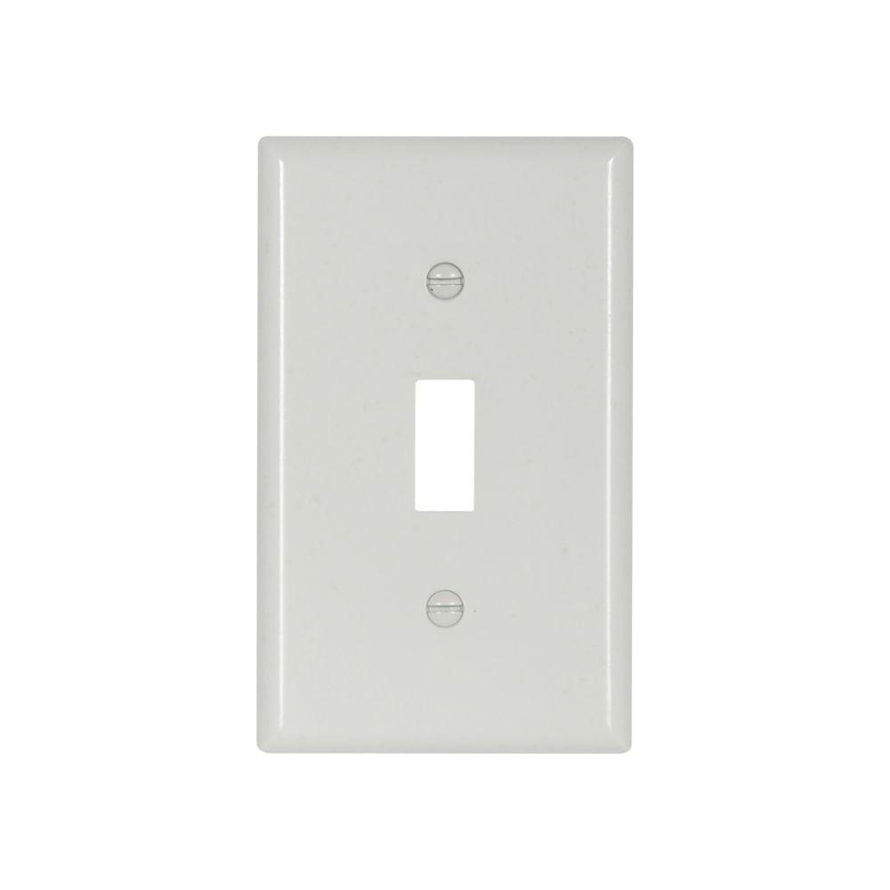 Wallplate 1G Toggle Thrmst Std Deep IV