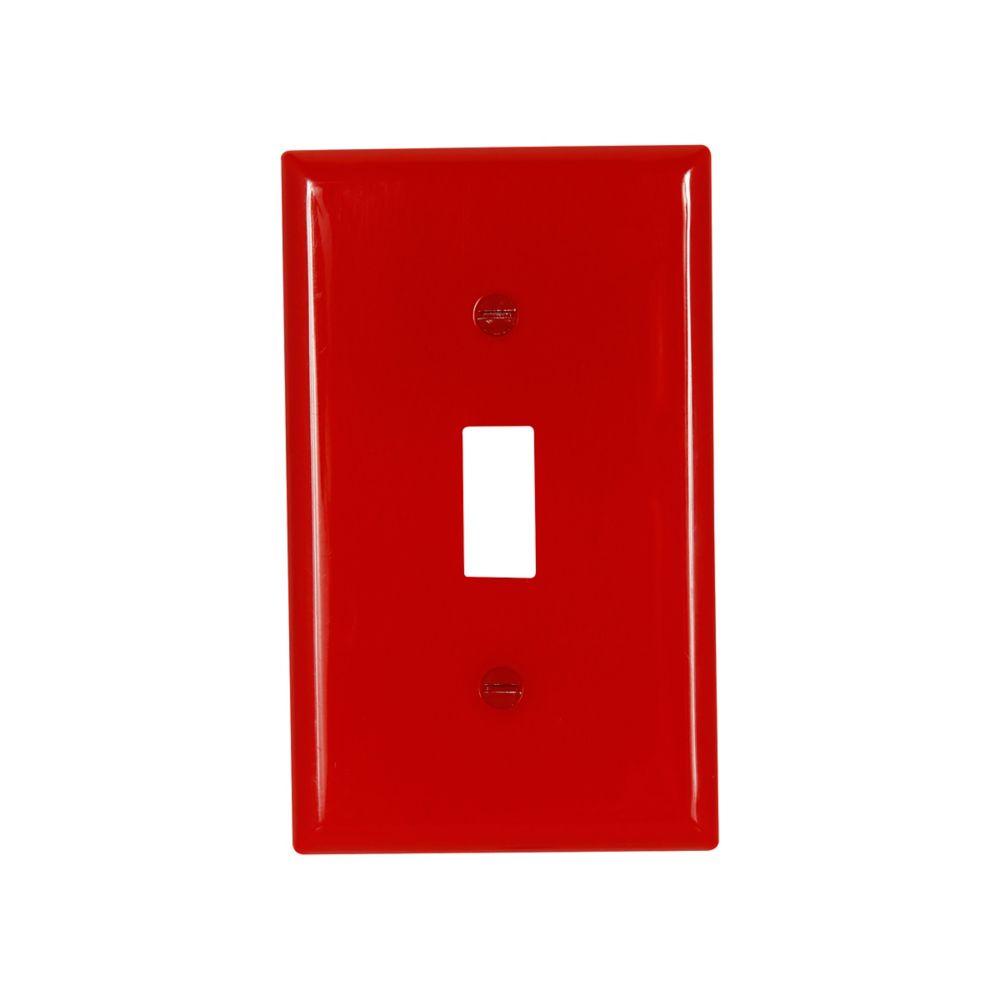 Wallplate 1G Toggle Nylon Std RD