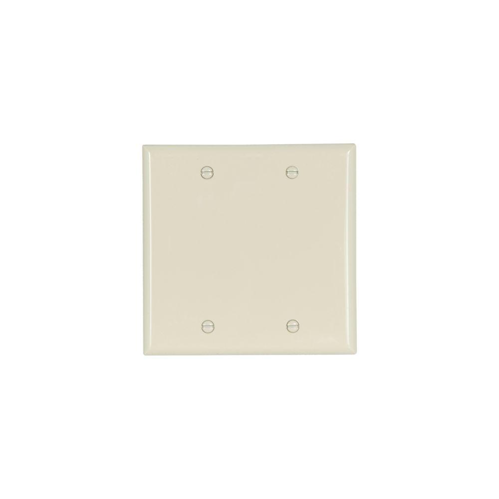 Wallplate 2G Blank Box Mnt Nylon Std AL