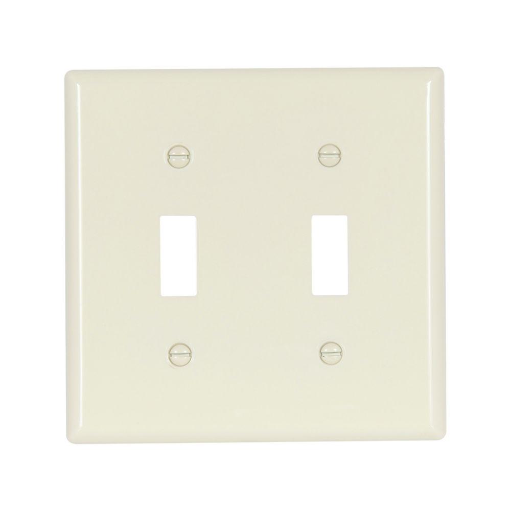 Wallplate 2G Toggle Nylon Std AL