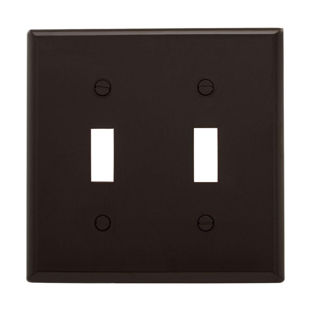 Wallplate 2G Toggle Nylon Std BR