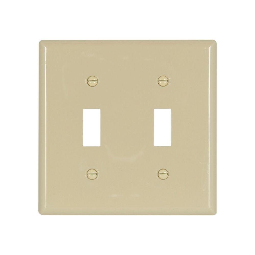 Wallplate 2G Toggle Nylon Std IV