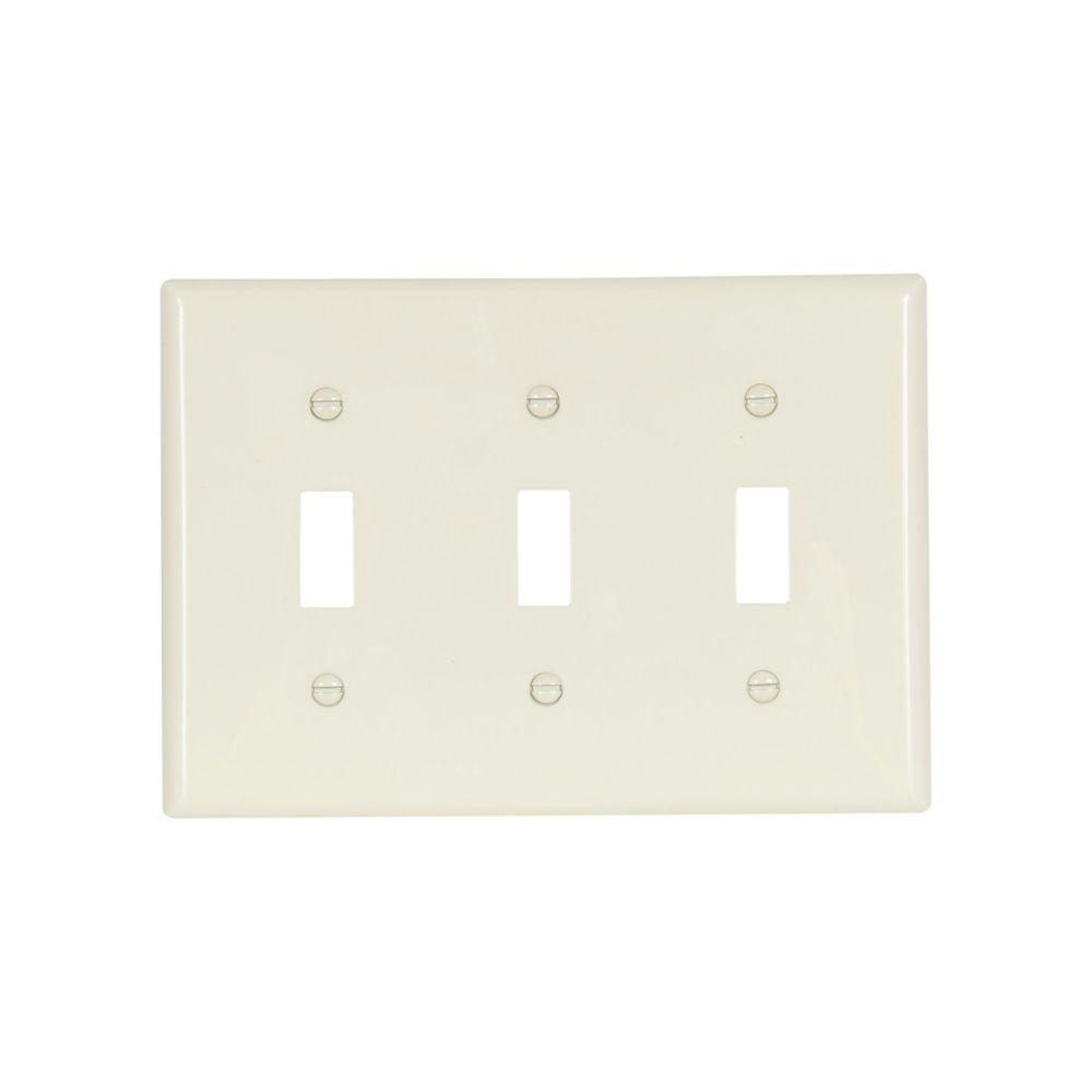 Wallplate 3G Toggle Nylon Std AL