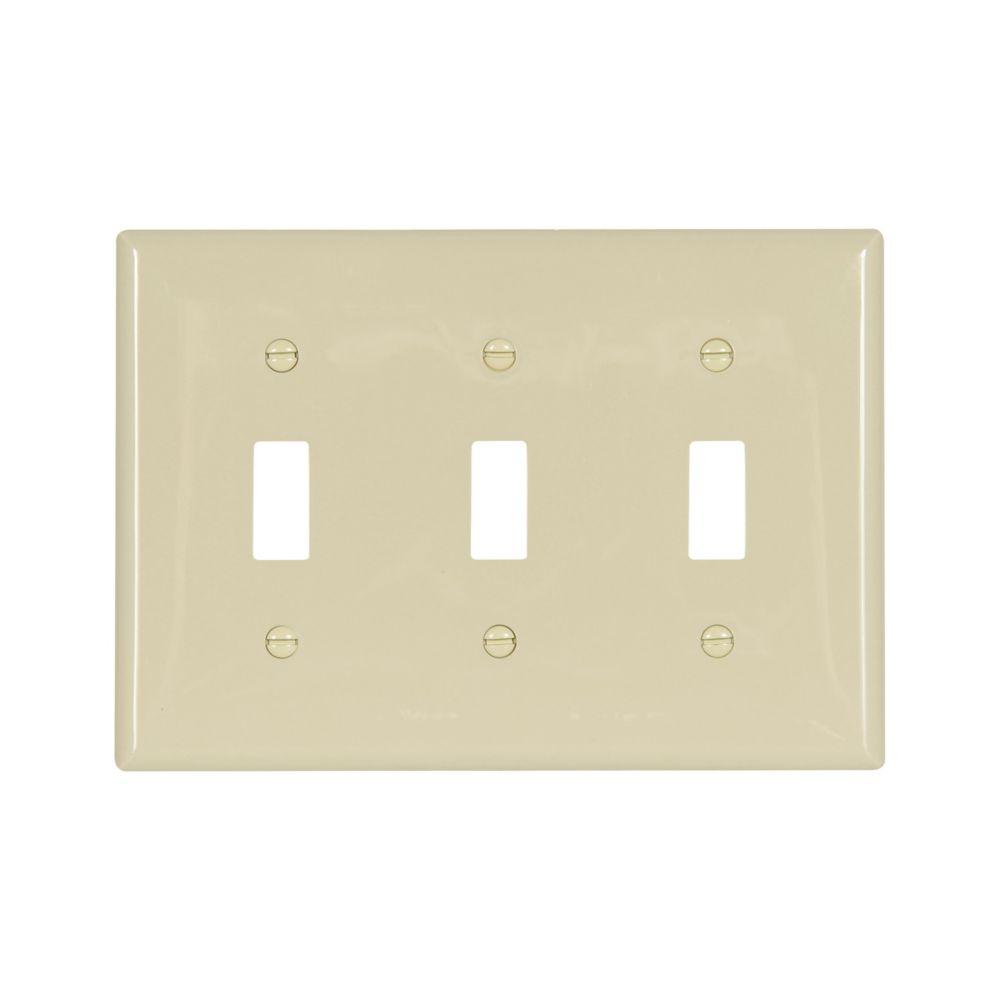 Wallplate 3G Toggle Nylon Std IV
