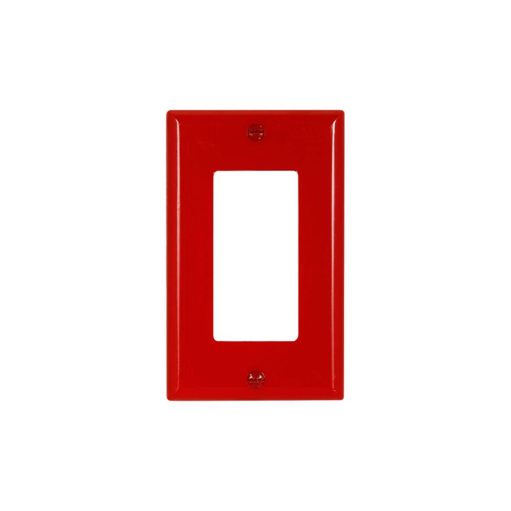 Wallplate 1G Decorator Nylon Std RD