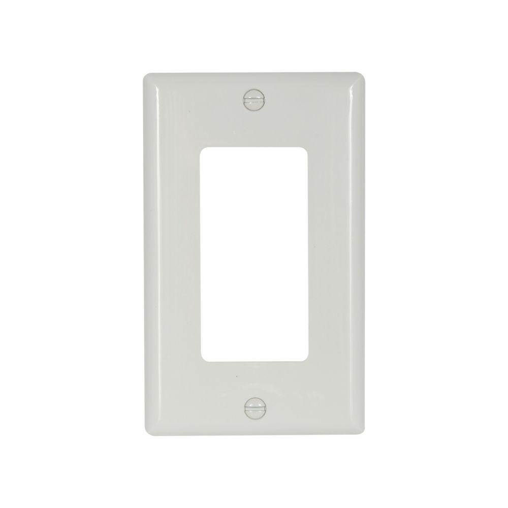Wallplate 1G Decorator Nylon Std WH