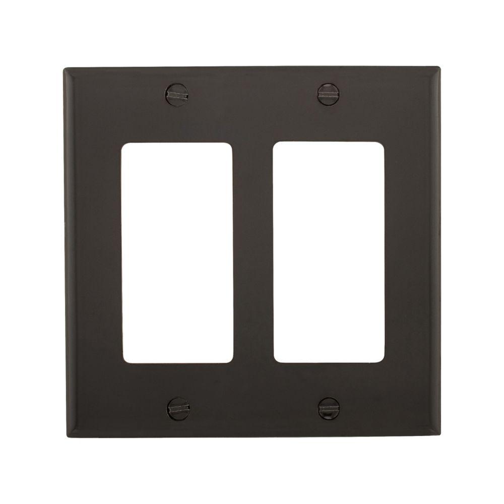 Wallplate 2G Decorator Nylon Std BK