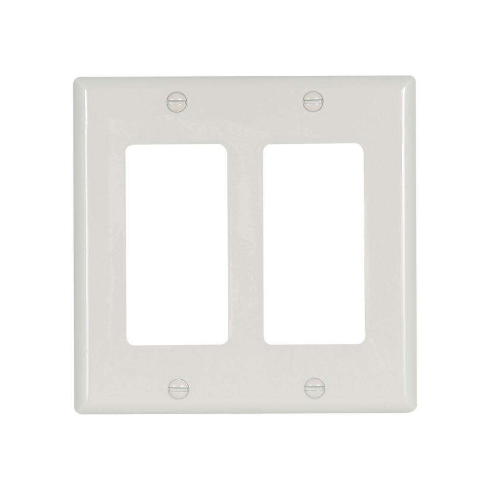 Wallplate 2G Decorator Nylon Std WH