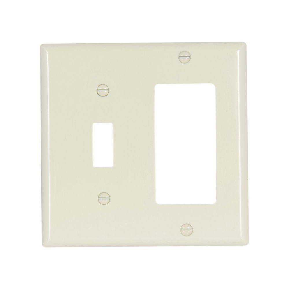 Wallplate 2G Toggle/Deco Nylon Std AL