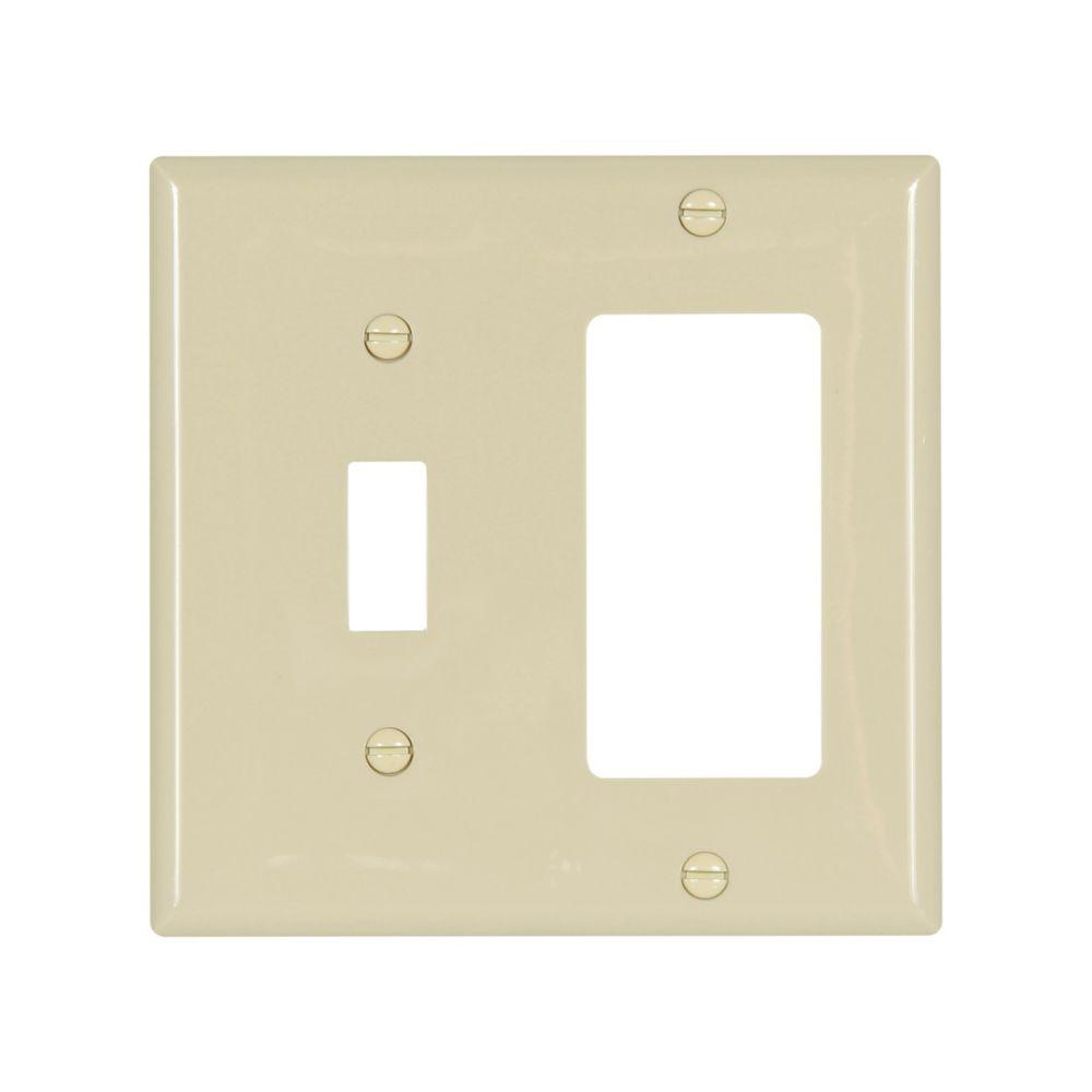Wallplate 2G Toggle/Deco Nylon Std IV