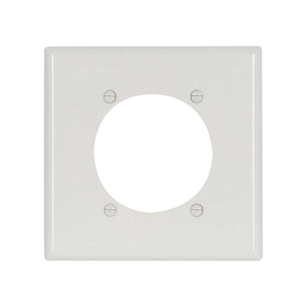 Wlplt 2G Power Recp W/2.47&#34;Hole Nylon WH