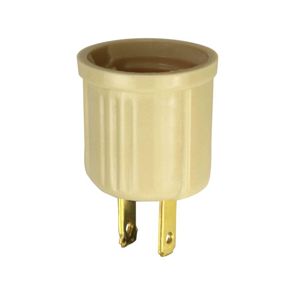 Adaptor 2P2W Plug to Med Base Socket IV