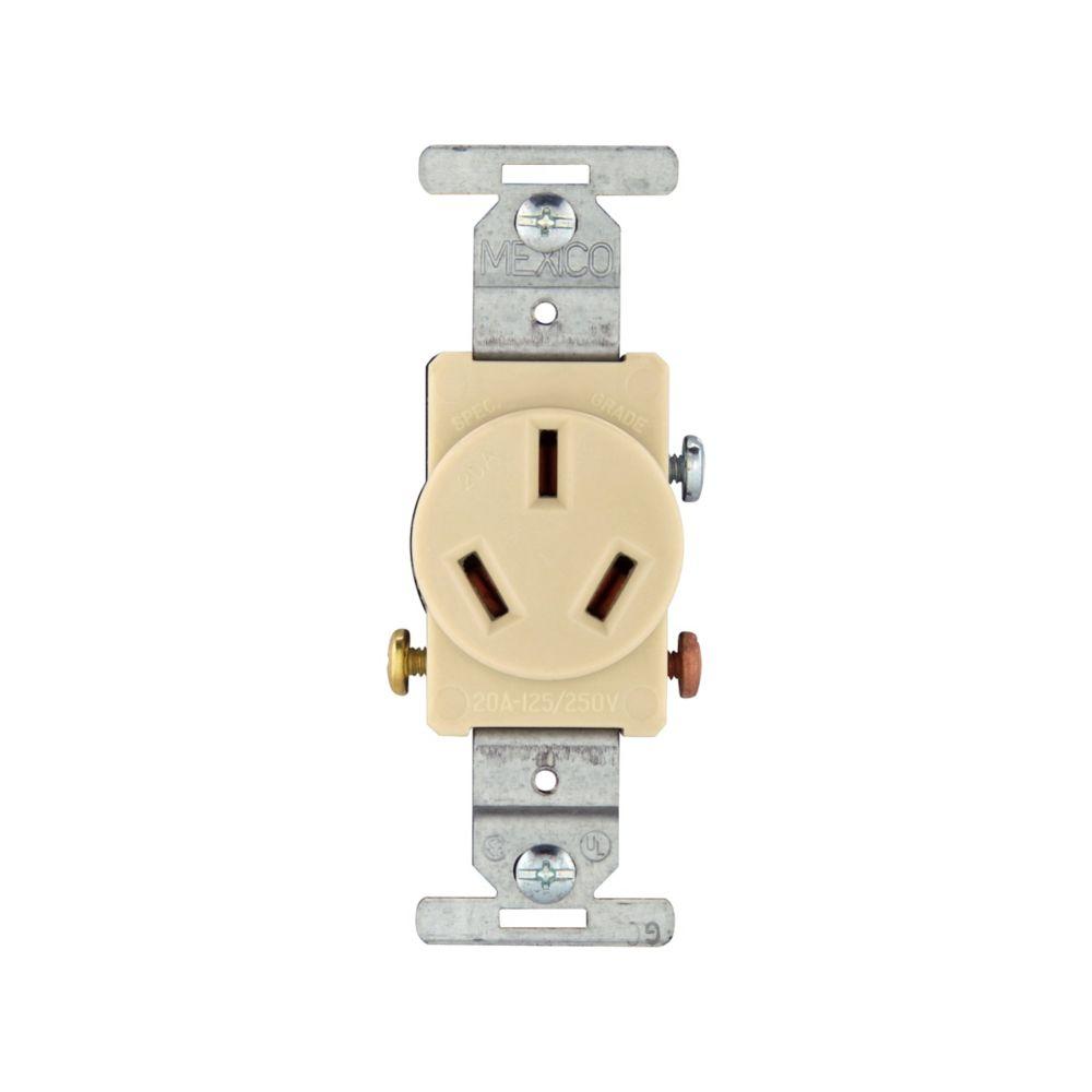 Recp Single 20A 125/250V 3P3W Str IV