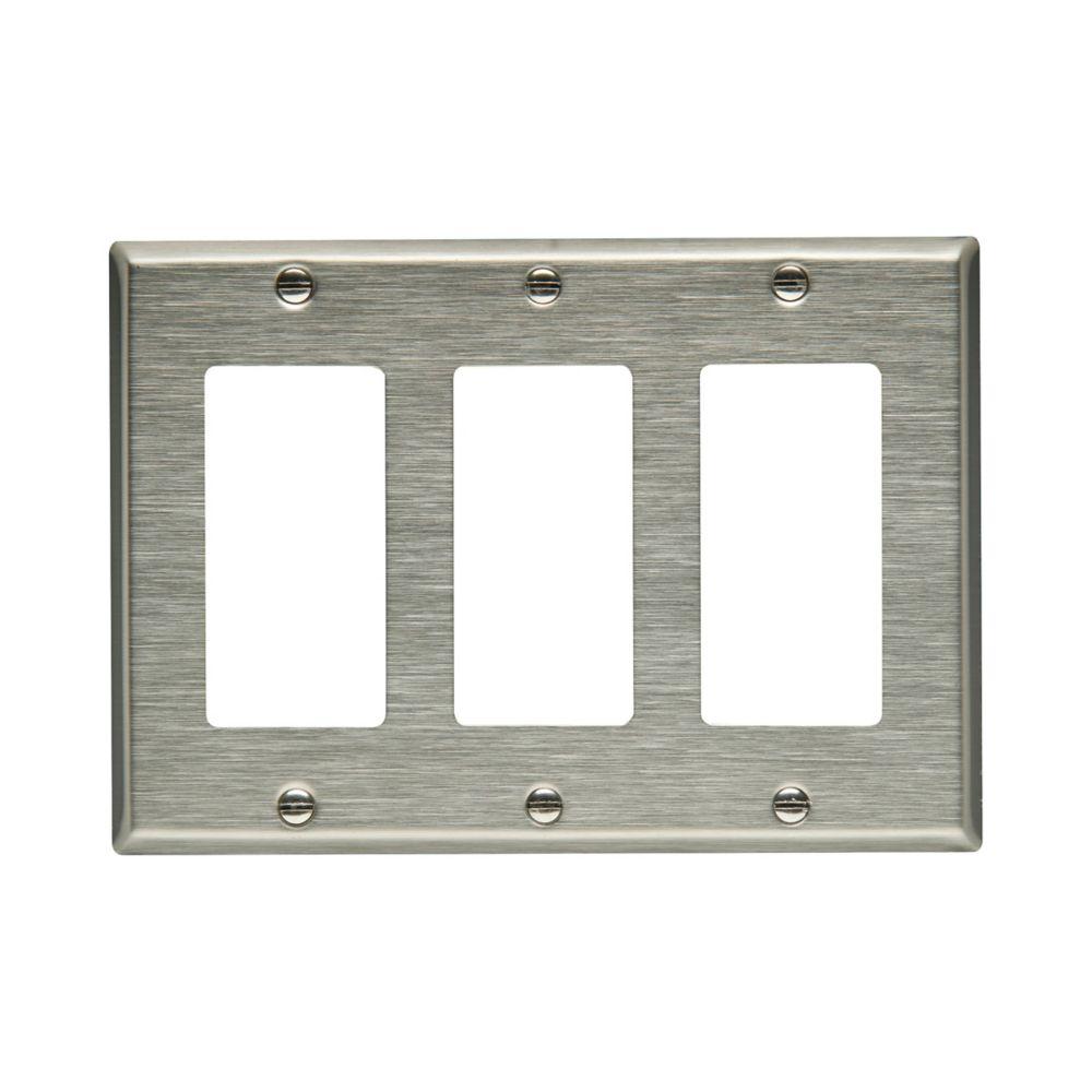 Wallplate 3G Decorator Std SS