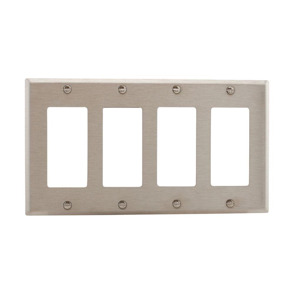 Wallplate 4G Decorator Std SS