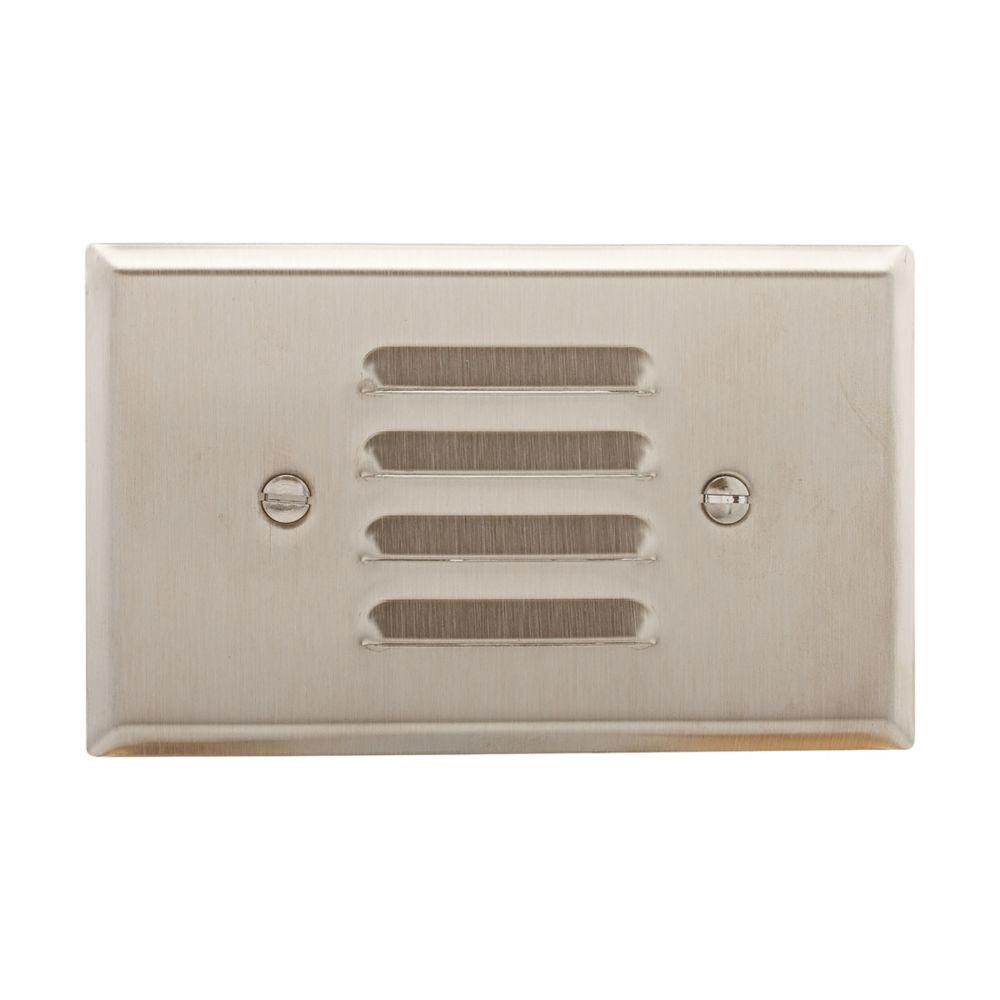 Wallplate 1G Louver Horizontal Std SS