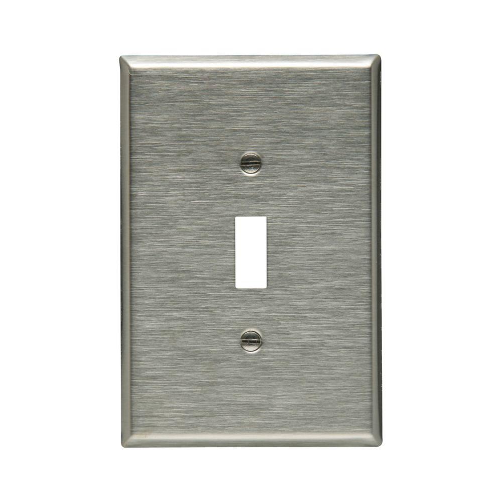 Wallplate 1G Toggle Oversize SS