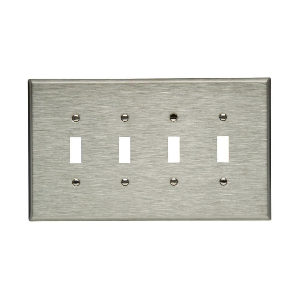 Wallplate 4G Toggle Oversize SS