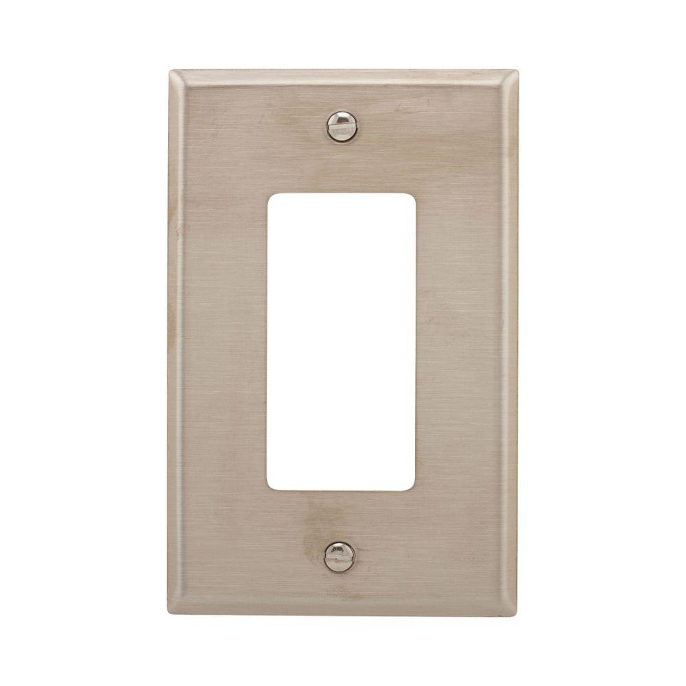 Wallplate 1G Decorator Mid SS