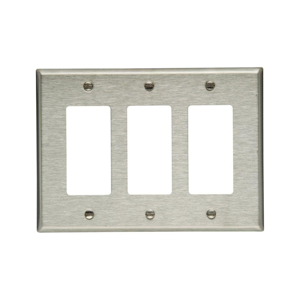 Wallplate 3G Decorator Mid SS