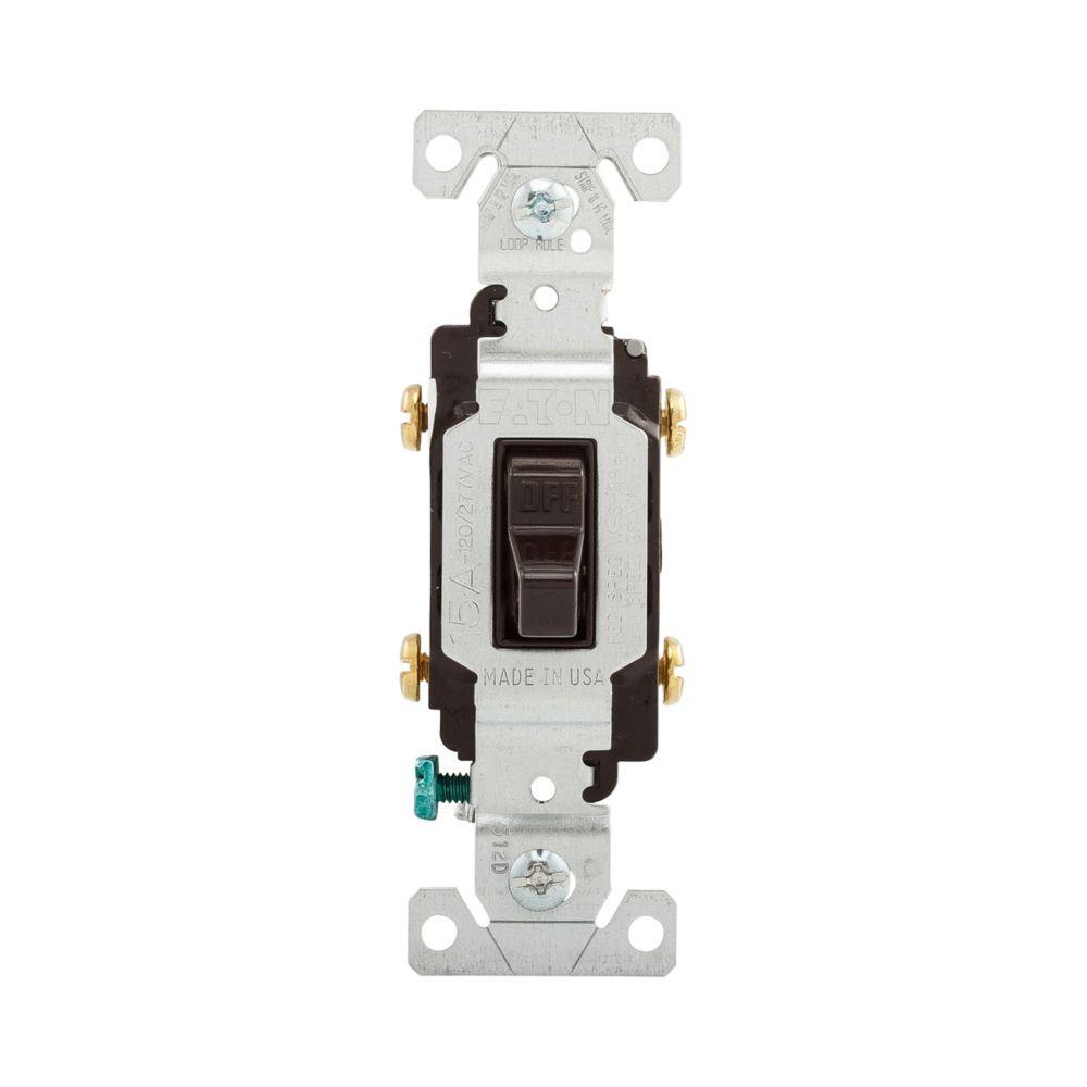 Switch Toggle DP 15A 120/277V Swire BR