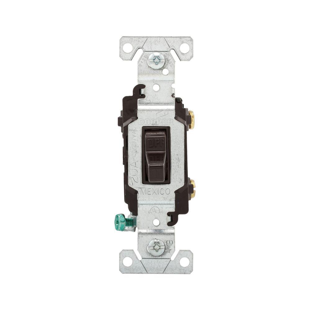 Switch Toggle SP 20A 120/277V B/Swire BR