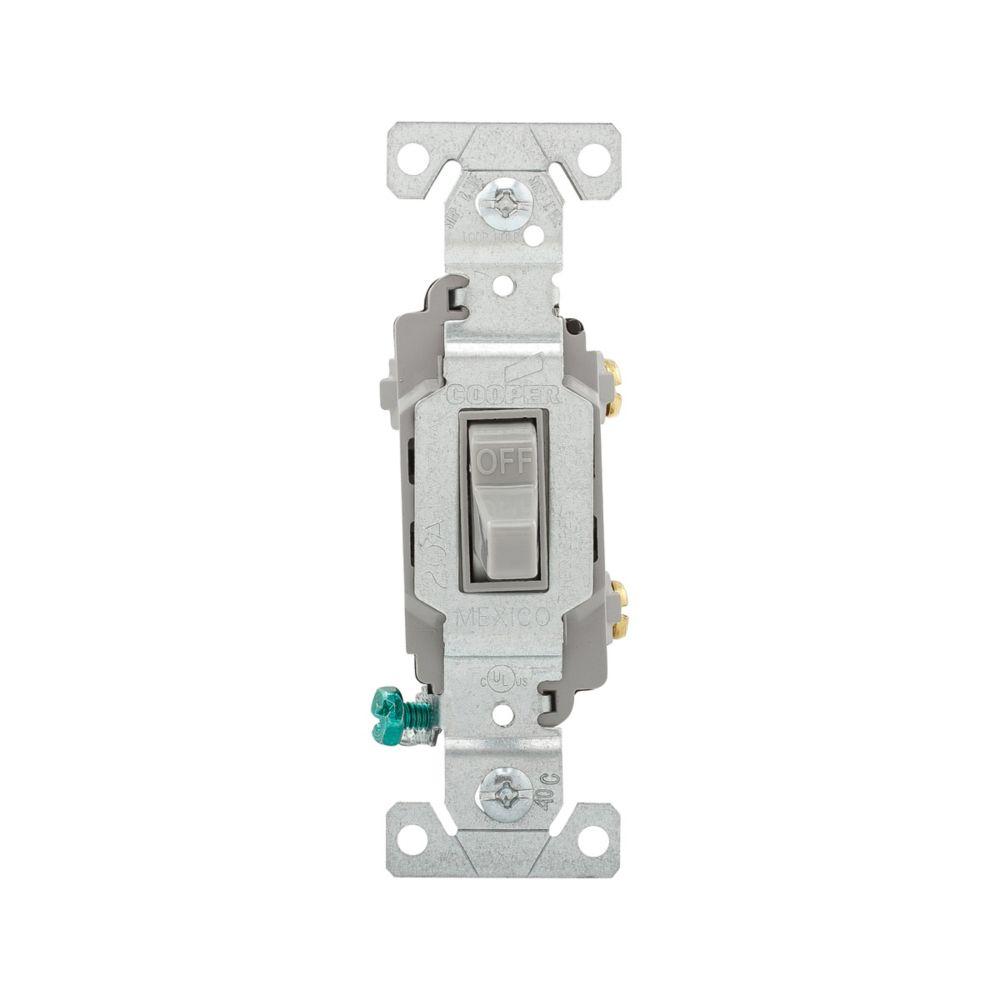 Switch Toggle SP 20A 120/277V B/Swire GY