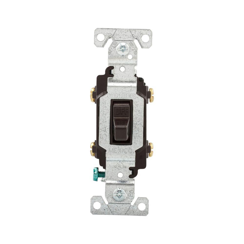 Switch Toggle DP 15A 120/277V B/Swire BR