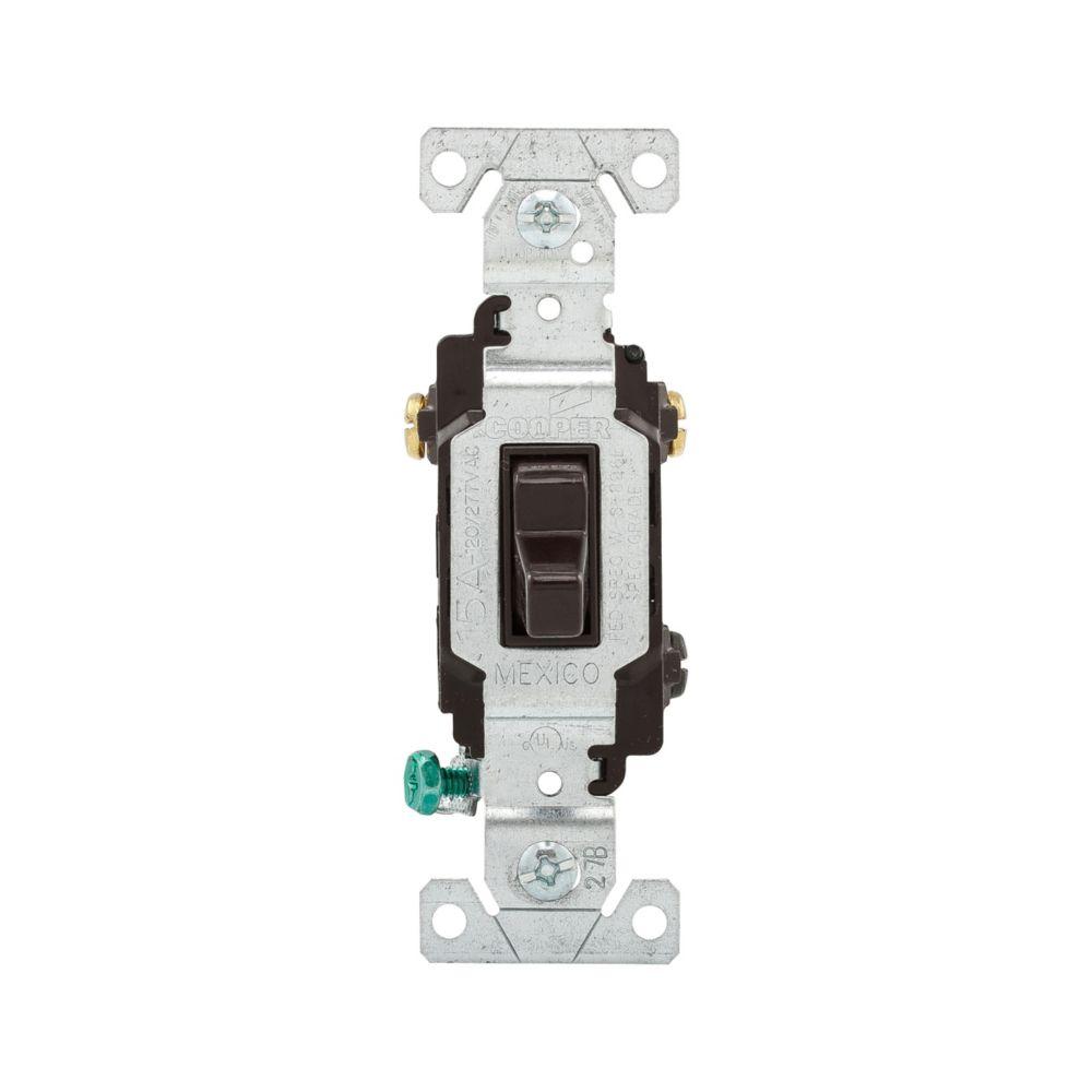 Switch Tog 3Way 15A 120/277V B/Swire BR
