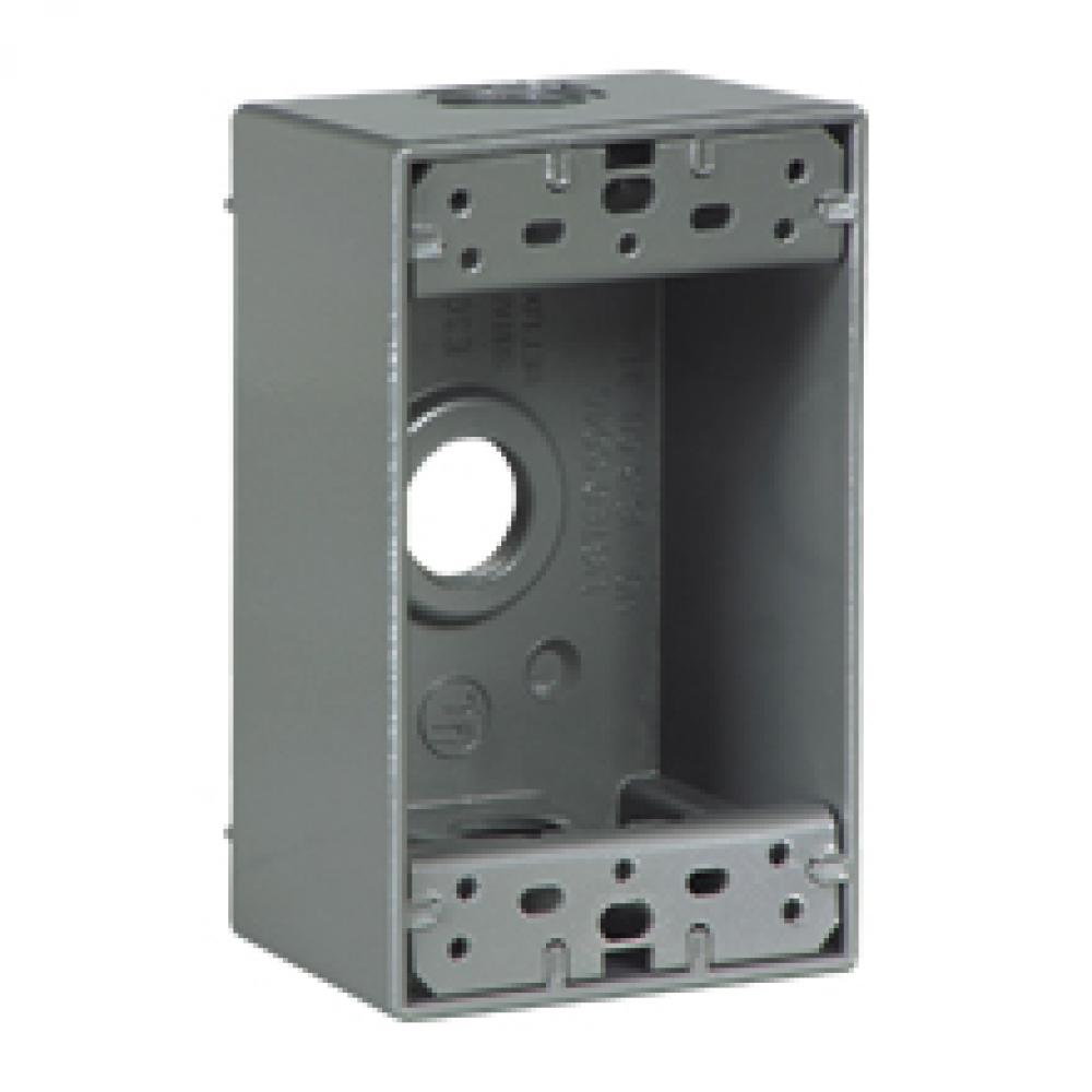 Box WR Cast Aluminum 3 Openings 1/2&#34;