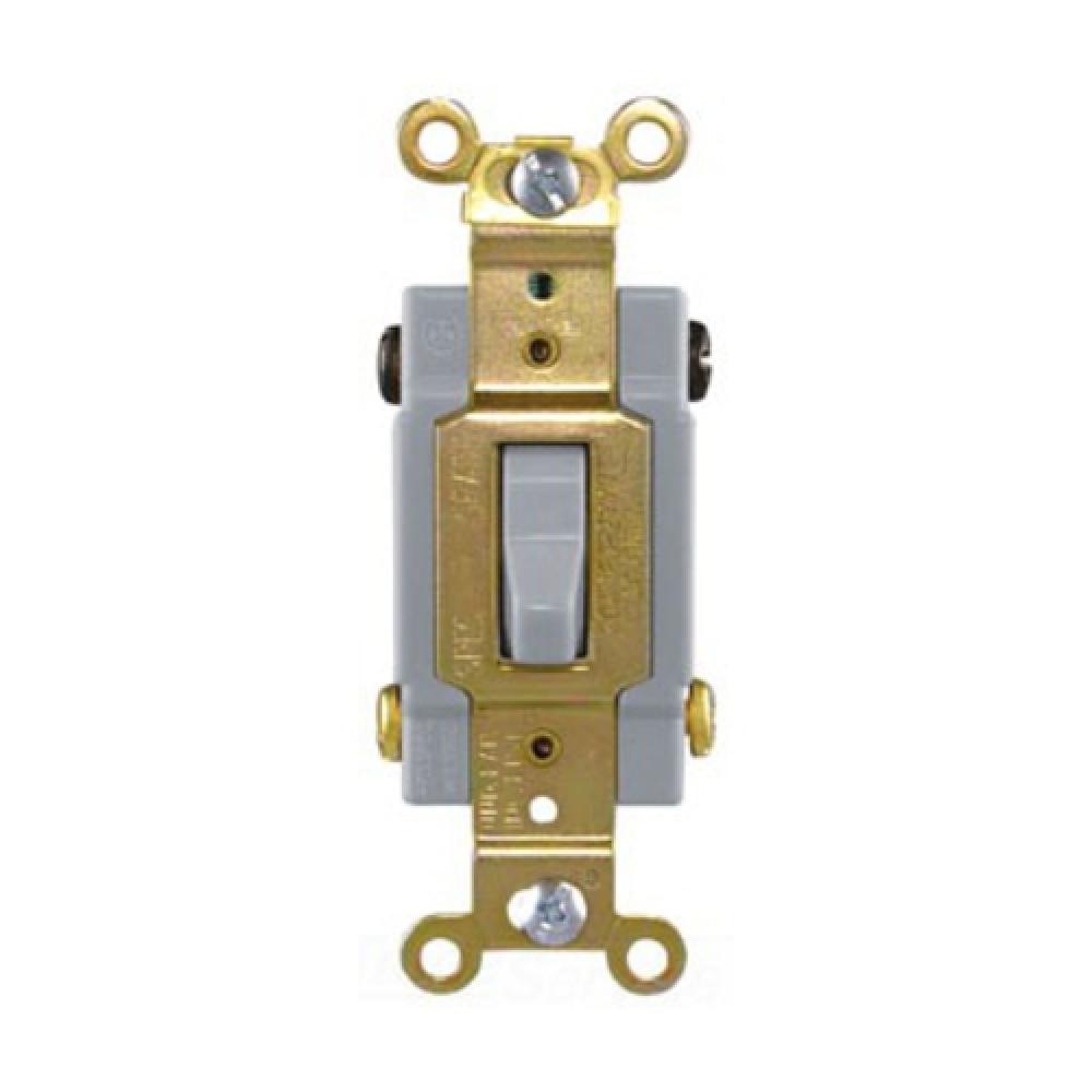 Switch Toggle 4Way 20A 120/277V Swire GY