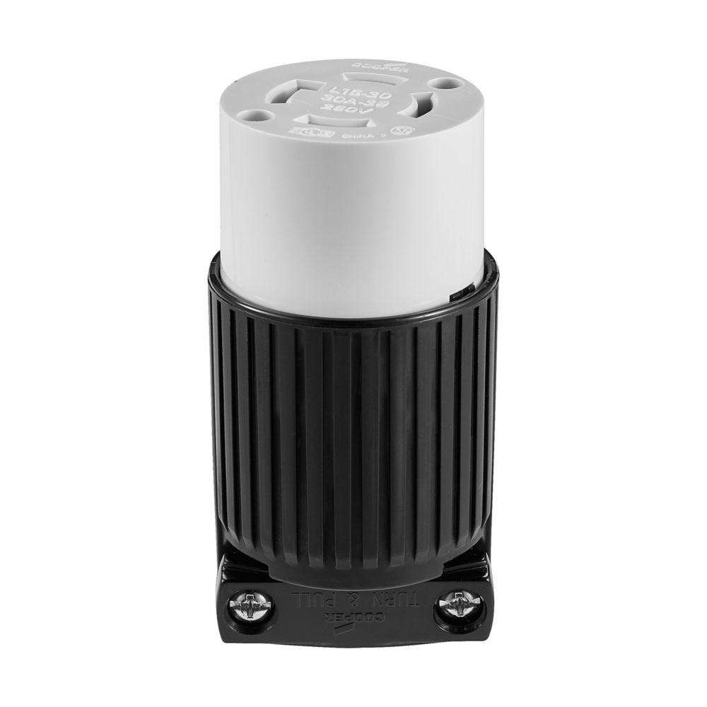 Conn 30A 250V 3PH 3P4W Lkg BW