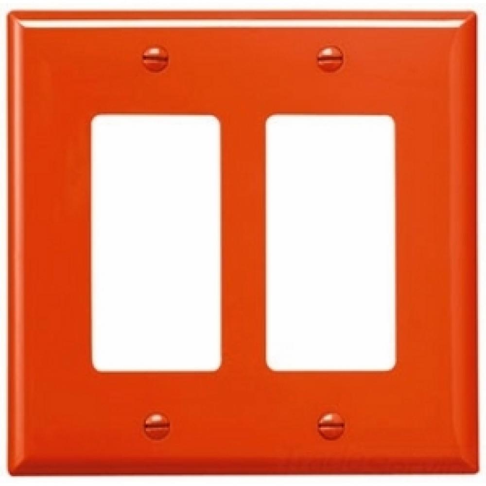 Wallplate 2G Decorator Poly Mid OR