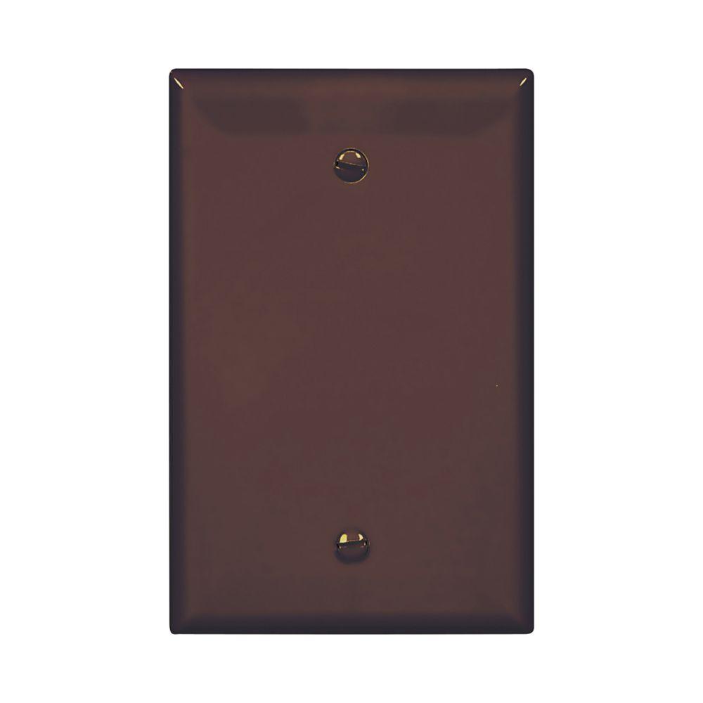 Wallplate 1G Blank Box Mount Poly Mid BR