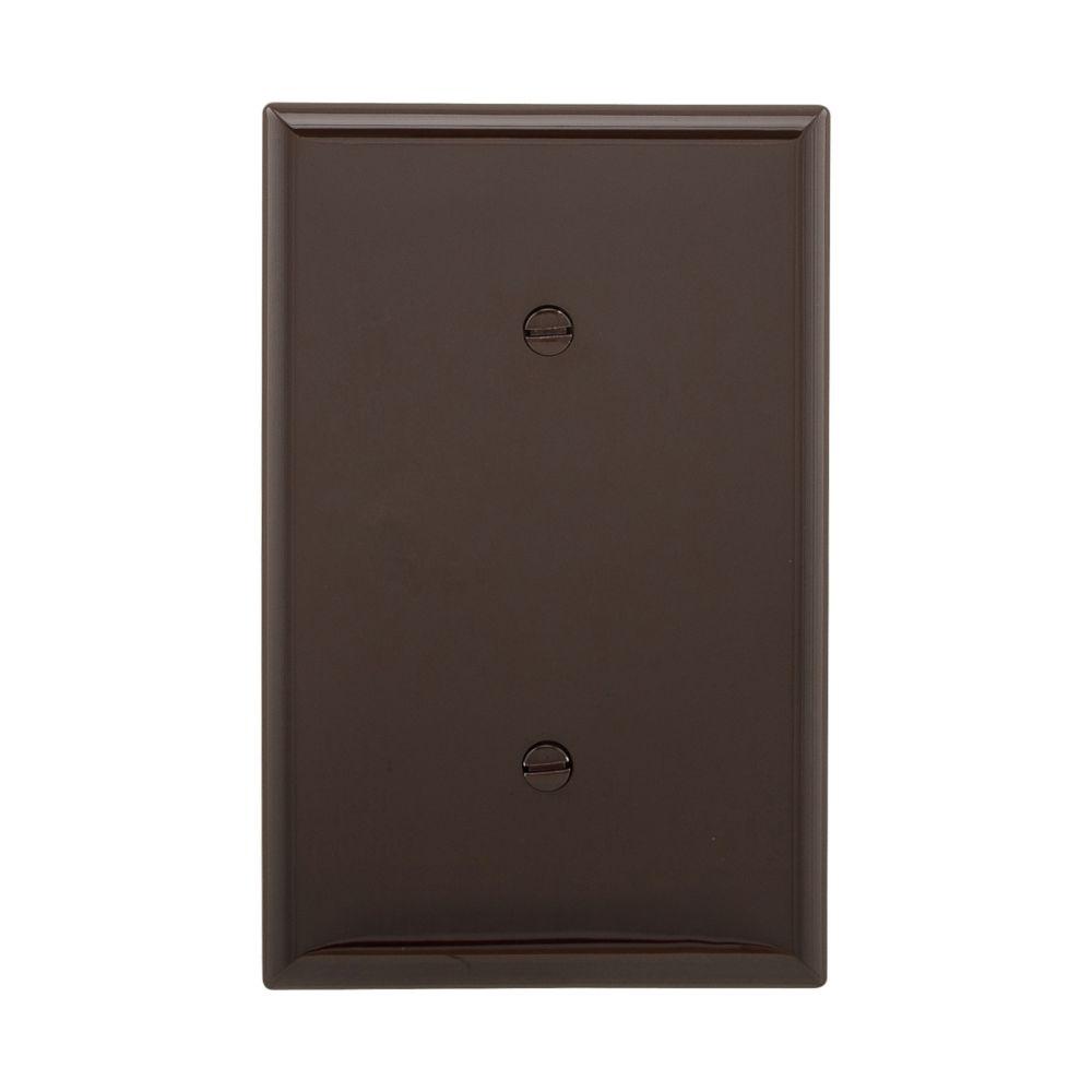 Wallplate 1G Blank Strap Mount Mid BR