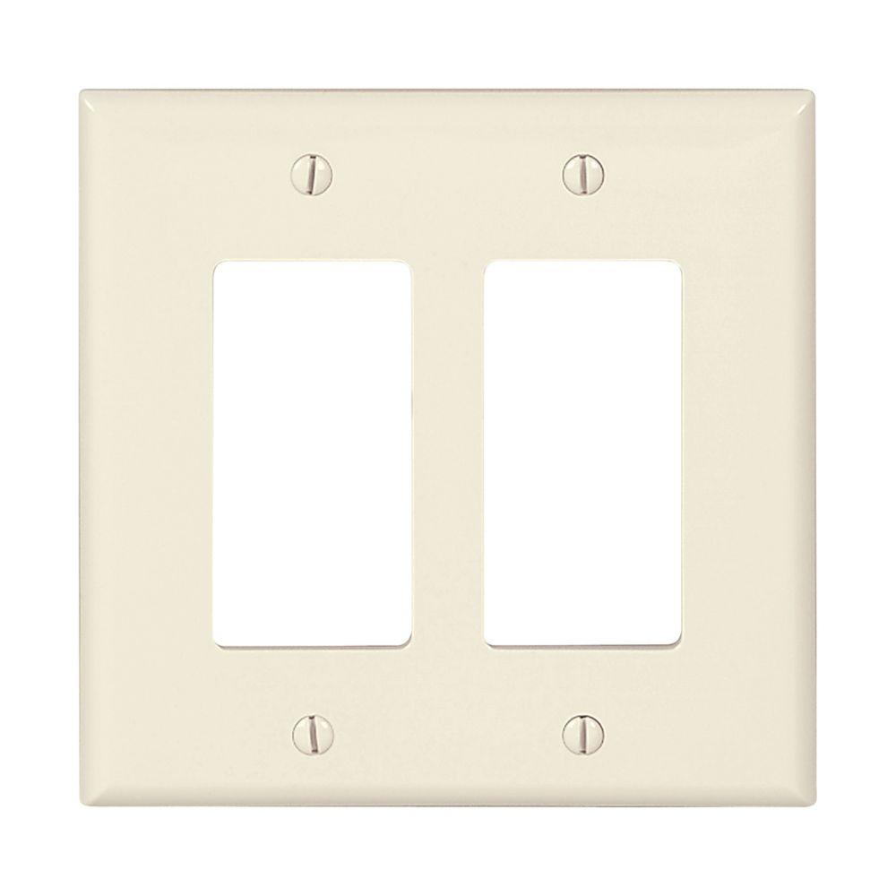 Wallplate 2G Decorator Poly Mid LA