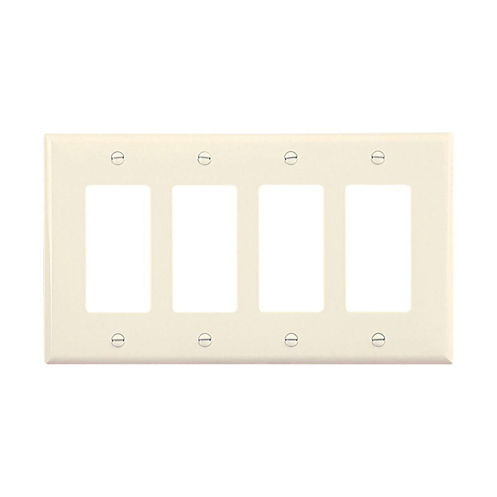 Wallplate 4G Decorator Poly Mid LA