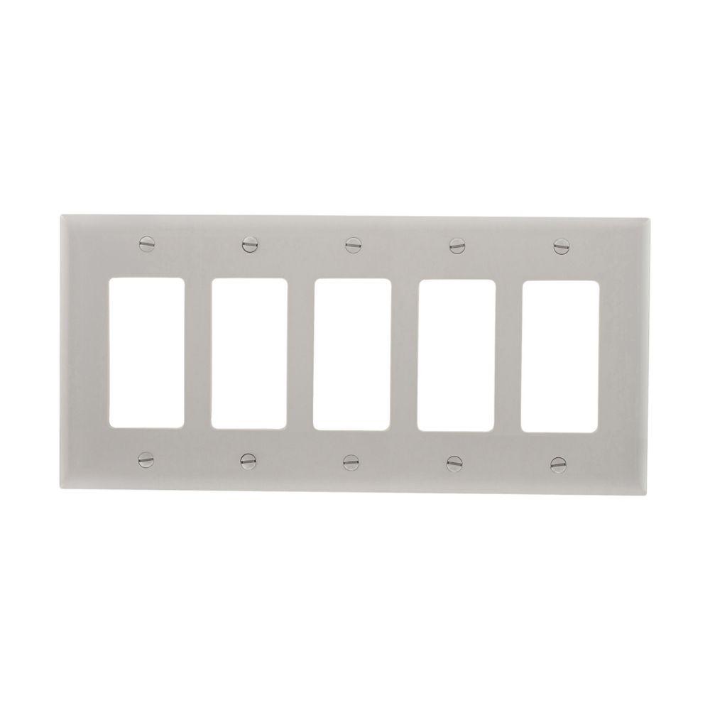 Wallplate 5G Decorator Poly Mid GY