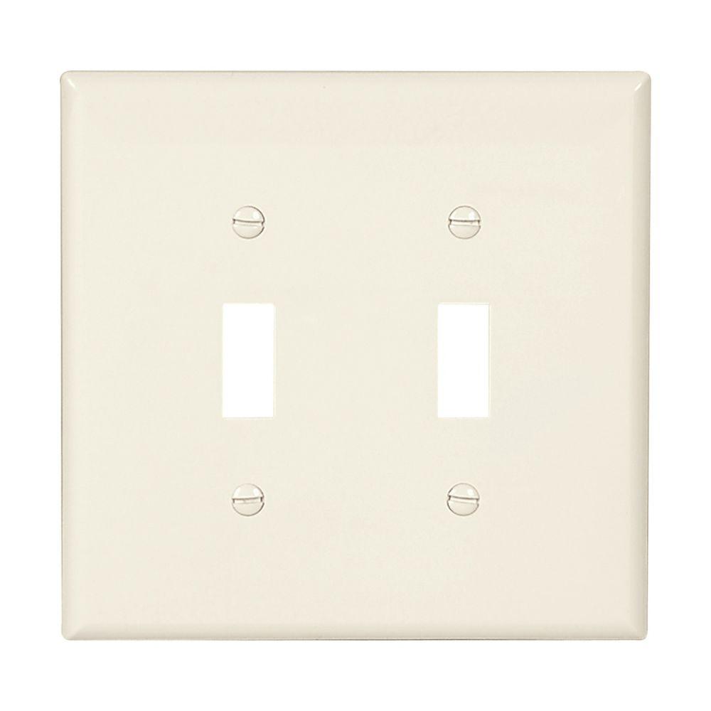 Wallplate 2G Toggle Poly Mid LA